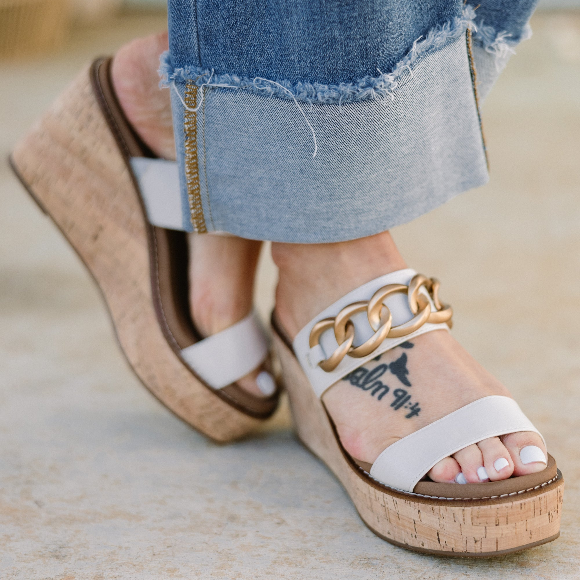 Corky's: Never Ordinary Wedges, Ivory - Image 6