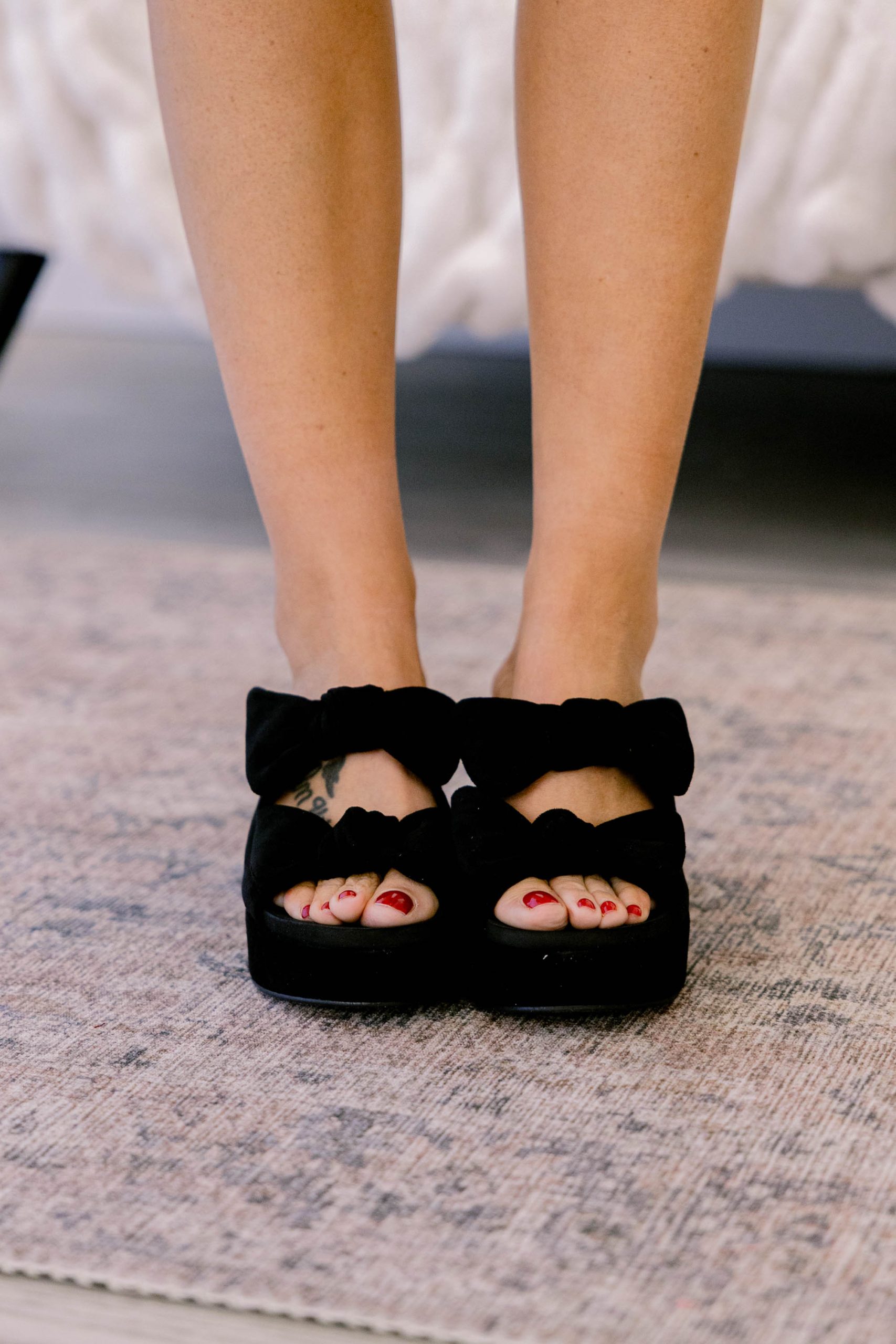 Corky's: Sugar Talking Heels, Black Faux Suede - Image 3