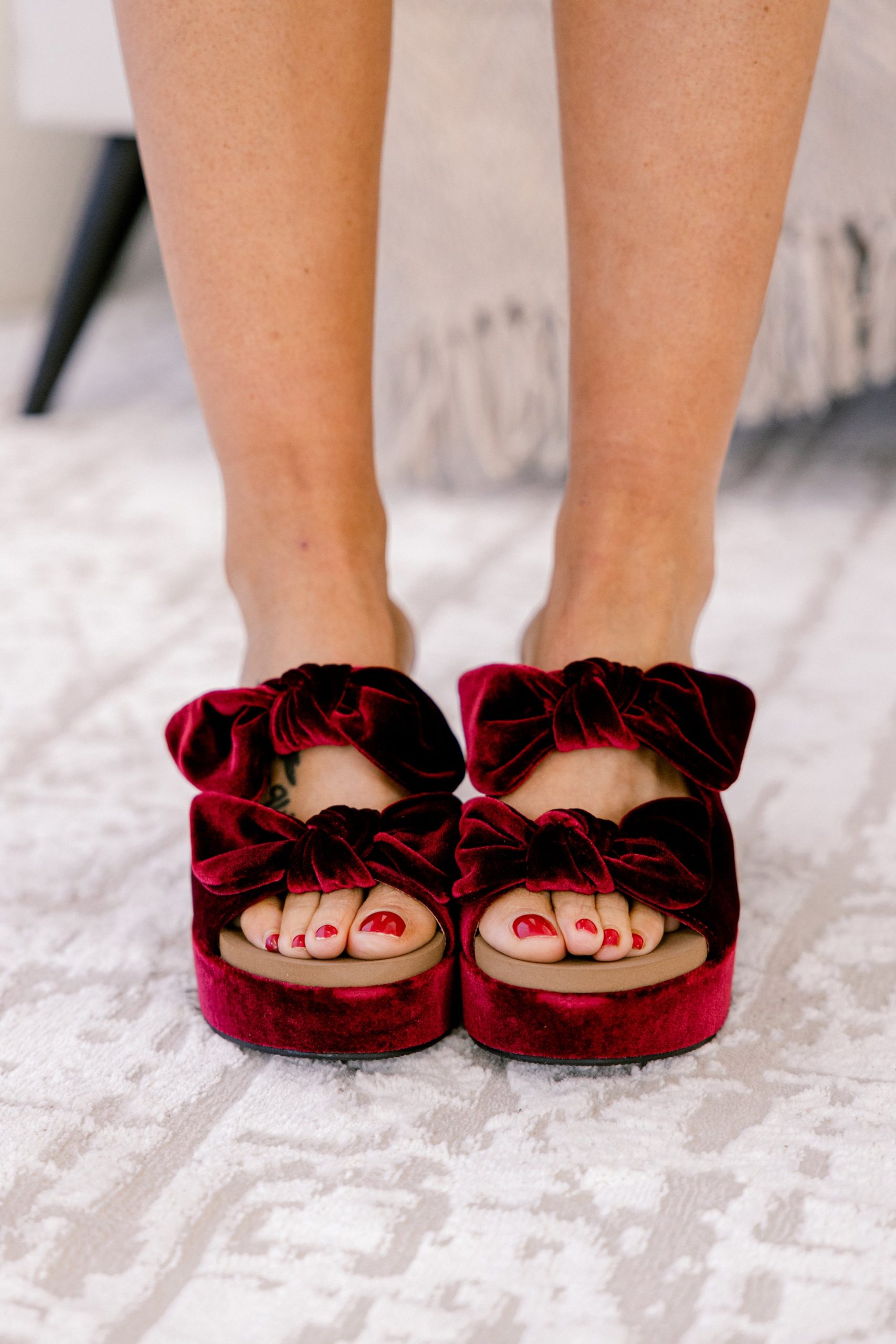 Corky's: Sugar Talking Heels, Burgundy Velvet - Image 3