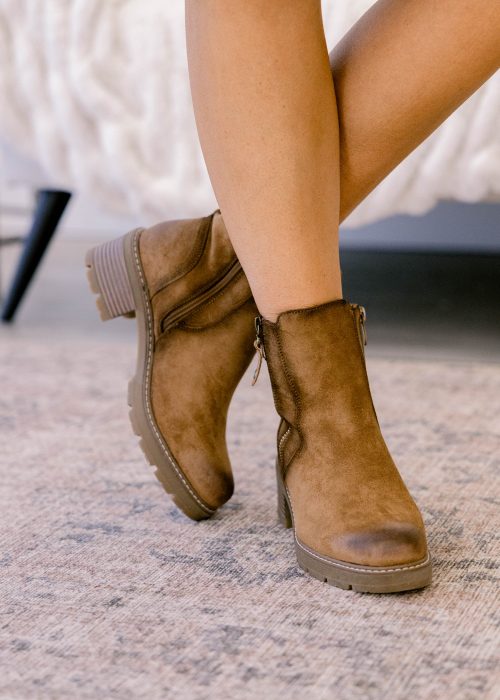 If I Only Knew Booties, New Tan