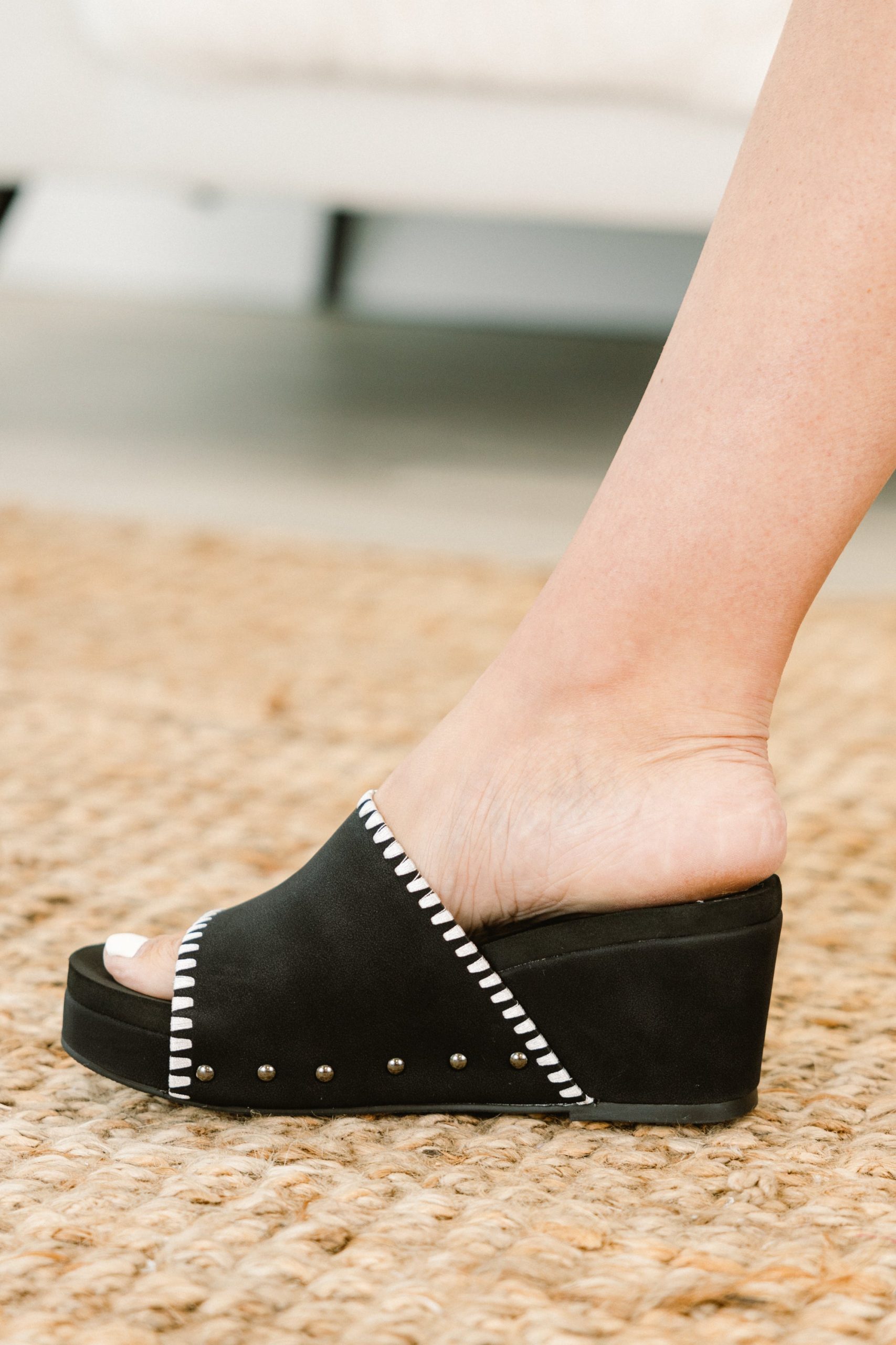 Looking All Over Wedges, Black - Image 3