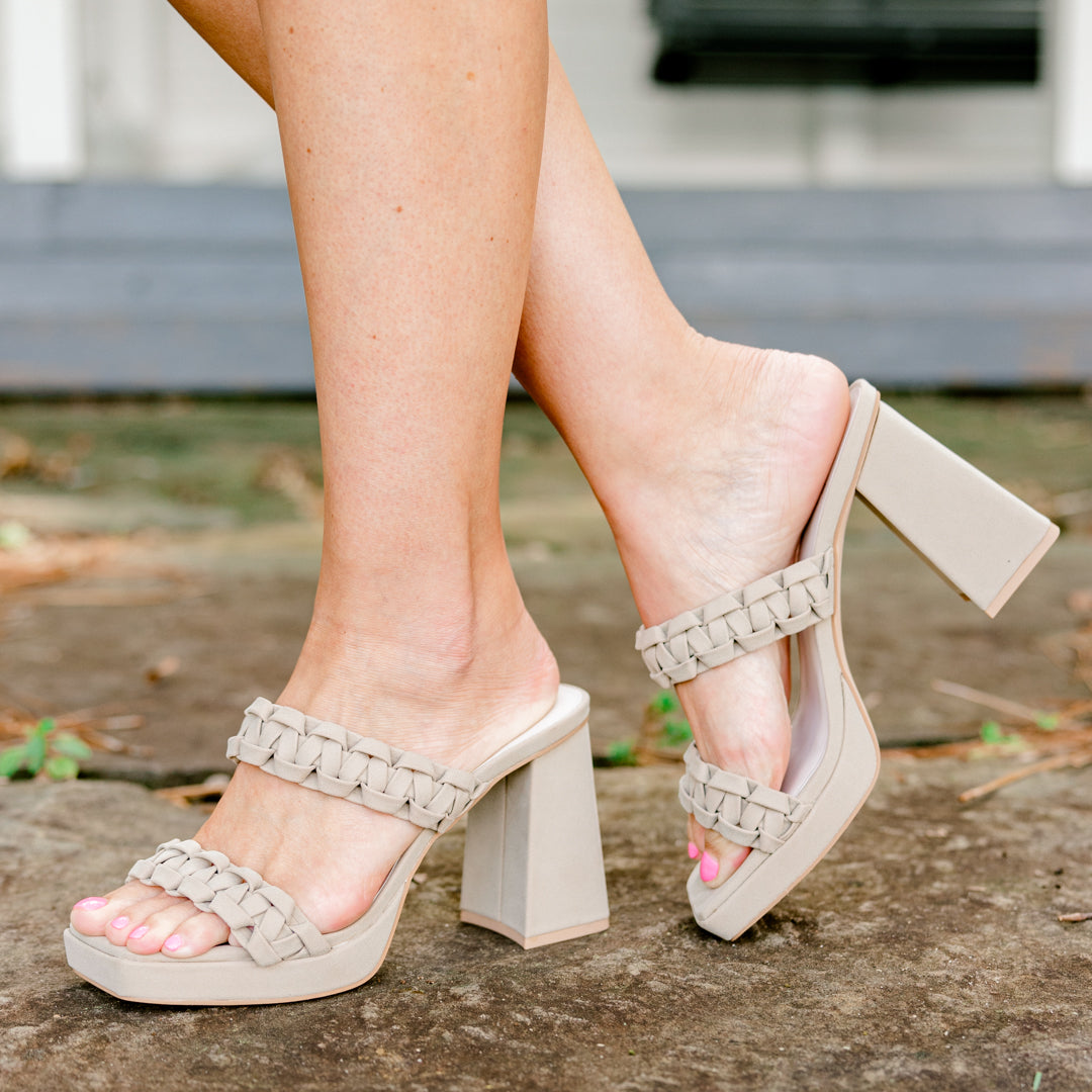 Minding My Own Heels, Taupe - Image 6