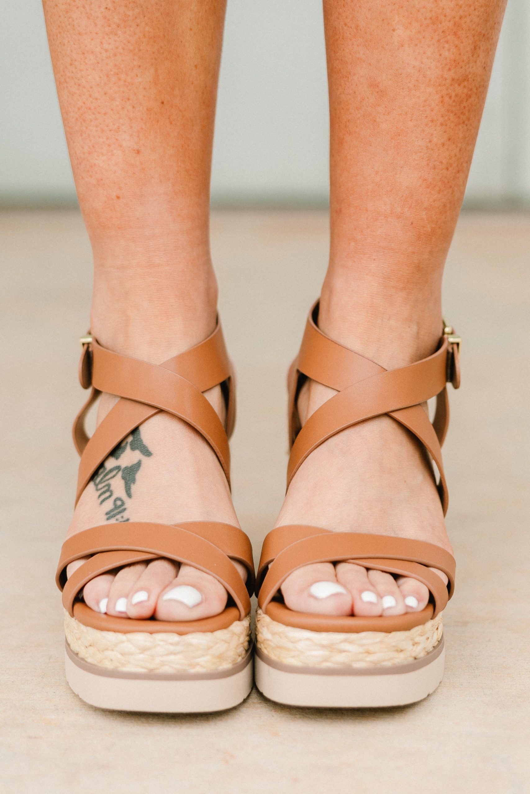 Slow Days Ahead Wedges, Tan - Image 4