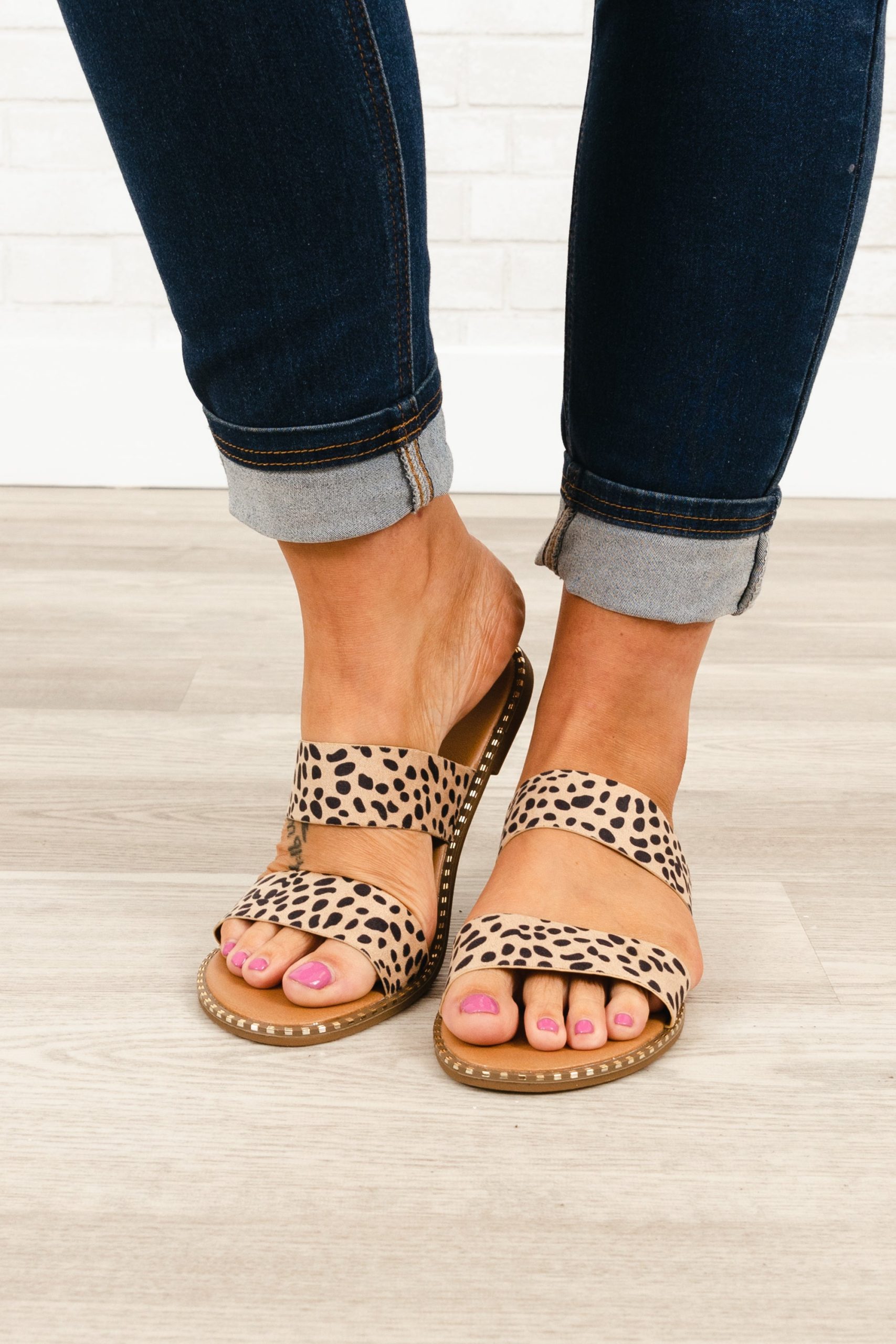 Summer Sippin' Sandals, Cheetah - Image 3