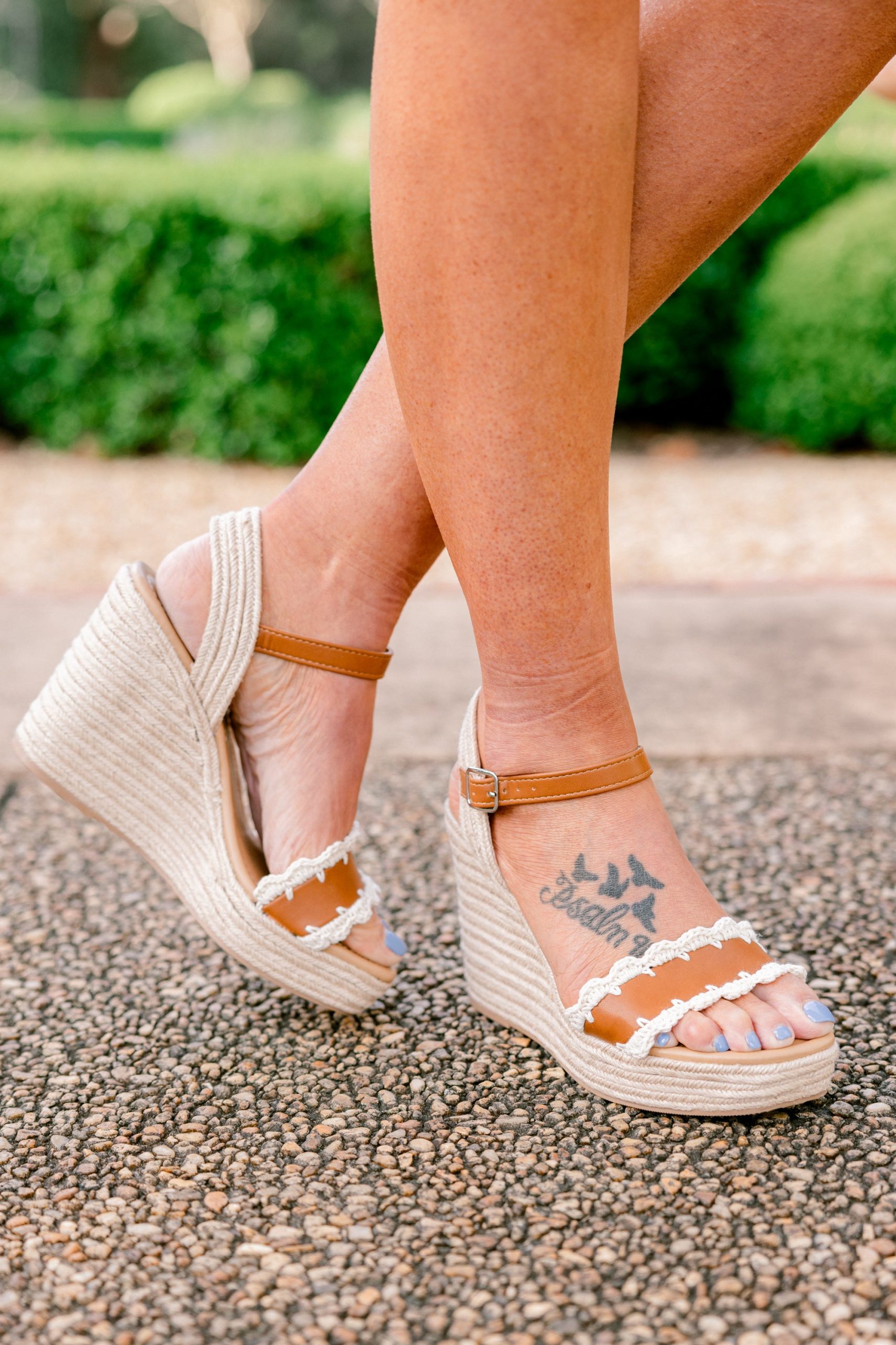 The Beauty of Now Wedges, Tan