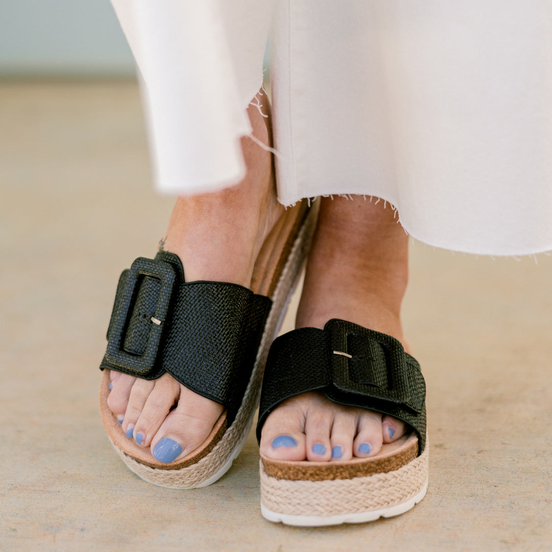 When the Time Is Right Wedges, Black - Image 6